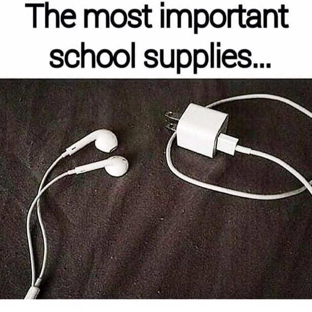 The most important school supplies...