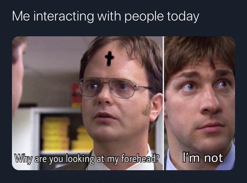 lent memes, funny lent memes, ash wednesday memes, fasting memes, lenten jokes, religious humor, comical lent quips, lighthearted Lenten references, soot day jokes, ash cross humor, catholic memes, churchy chuckles, faith-based quips