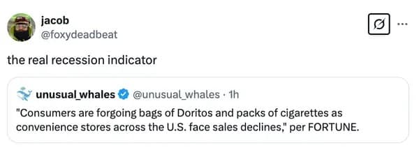 "Consumers are forgoing bags of Doritos and packs of cigarettes as convenience stores across the U.S. face sales declines," per FORTUNE.