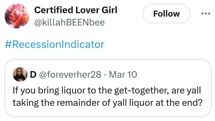 recession memes, recession indicator meme, recessionindicator, economic downturn memes, financial crisis jokes, economy collapse humor, inflation memes, recession predictions, market crash warnings, financial instability signs, economic forecast memes, internet panic memes, doomscrolling humor, mass hysteria jokes, online reaction memes