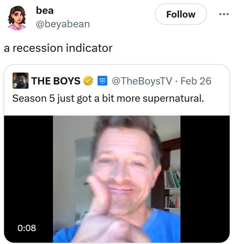 recession memes, recession indicator meme, recessionindicator, economic downturn memes, financial crisis jokes, economy collapse humor, inflation memes, recession predictions, market crash warnings, financial instability signs, economic forecast memes, internet panic memes, doomscrolling humor, mass hysteria jokes, online reaction memes