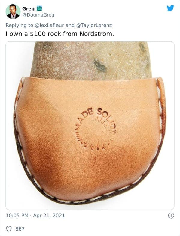 I own a $100 rock from Nordstrom.
