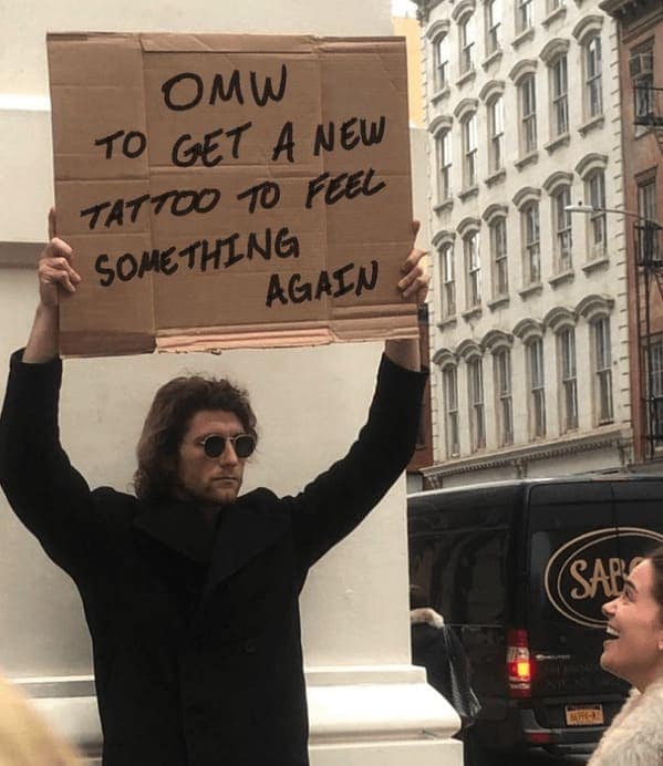 OMW TO GET A NEW TATTOO TO FEEL SOMETHING AGAIN