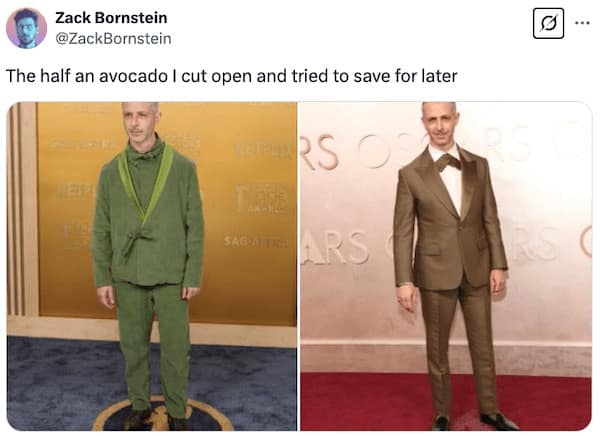 The half an avocado I cut open and tried to save for later