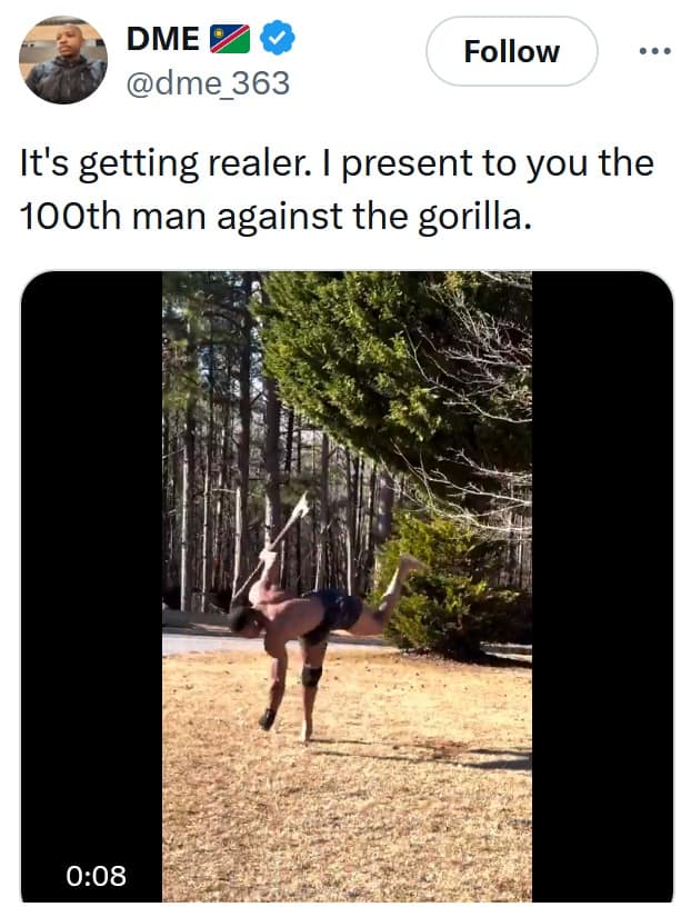 100 men vs 1 gorilla, 100 men vs 1 gorilla, internet debate memes, hypothetical fight memes, gorilla memes, fighting gorilla memes, hypothetical fight memes, imaginary battles, fantasy matchups, impossible scenario jokes