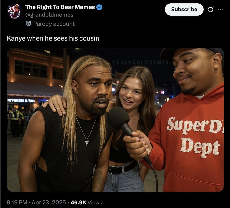 kanye west cousin memes, Kanye cousin tweet, Kanye West family drama, kanye west cousin, Kanye new song Cousins, Kanye West Cousins track, Ye new music drama, Kanye West controversy, Kanye West drama, Ye Twitter meltdown