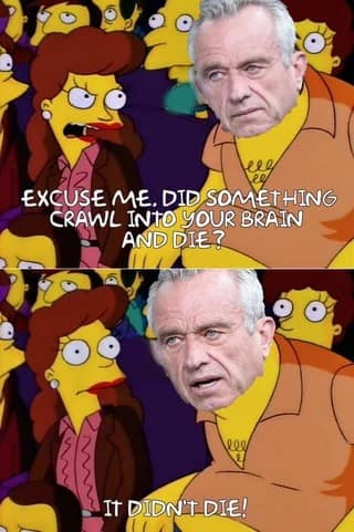 RFK jr memes, rfk memes, political memes, campaign jokes, kennedy memes, election memes, candidate humor, political satire, public health memes, vaccine jokes, brain worm memes, soda memes, diet coke jokes, robert f kennedy junior memes