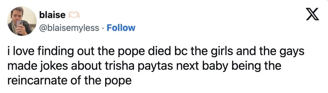 trisha paytas memes, trisha paytas pope memes, Trisha Paytas memes , Trisha Paytas viral moments, Trisha Paytas funny tweets, Pope Francis memes, Pope Francis death memes, Vatican memes, Celebrity pregnancy memes, Funny pregnancy announcements, viral baby memes