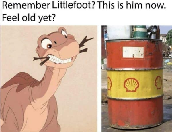 Remember Littlefoot? This is him now. Feel old yet?