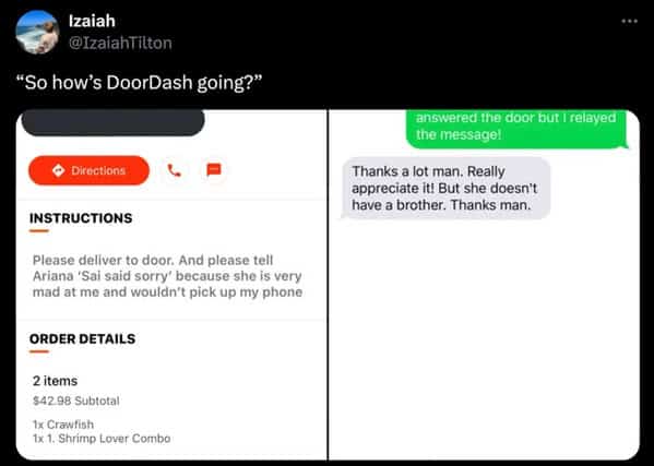 DoorDash memes, funny doordash texts, delivery memes, food delivery memes, courier jokes, delivery driver memes, dasher memes, order tracking jokes, GPS humor, takeout memes, fast food memes, restaurant delivery jokes, snack memes, meal delivery humor, dinner app memes, food courier laughs, late-night cravings jokes