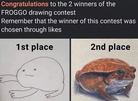 Congratulations to the 2 winners of the FROGGO drawing contest Remember that the winner of this contest was chosen through likes