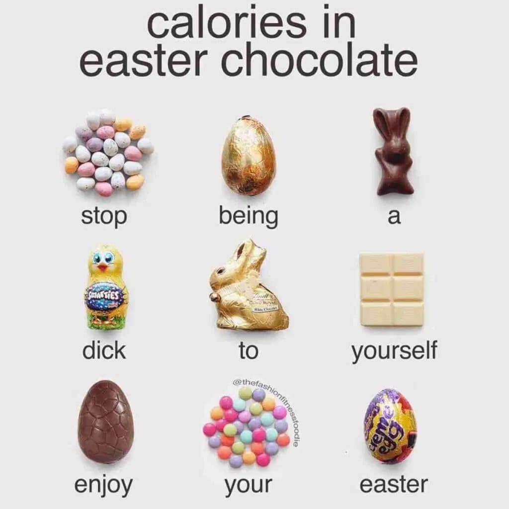 easter chocolate meme, easter candy memes, chocolate jokes, egg memes, easter egg memes, easter memes, chocolate memes, cream egg memes, peep memes