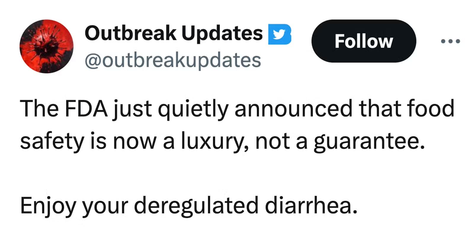 FDA memes, food testing memes, funny FDA announcements, FDA inspection jokes, end of food testing memes, food safety memes, FDA budget cut memes, food poisoning memes, CDC food illness stats, dysentery jokes