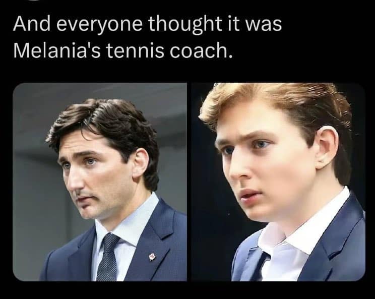 And everyone thought it was Melania's tennis coach.
