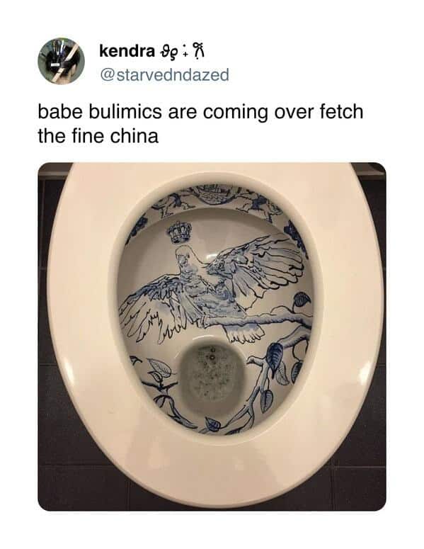babe bulimics are coming over fetch the fine china