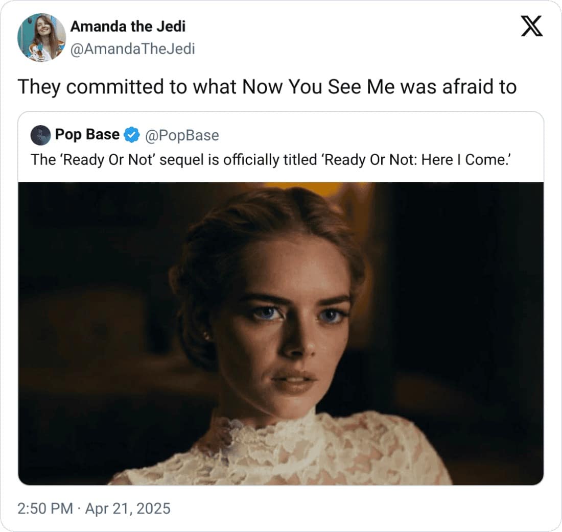 They committed to what Now You See Me was afraid to