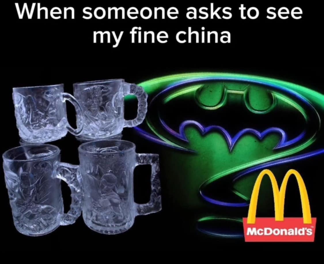 When someone asks to see my fine china