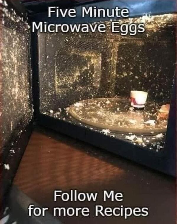 Five Minute Microwave Eggs Follow Me for more Recipes