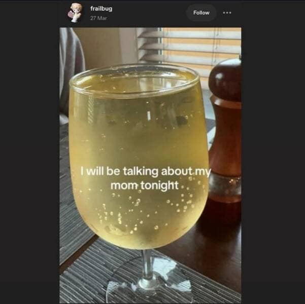 I will be talking about my mom tonight