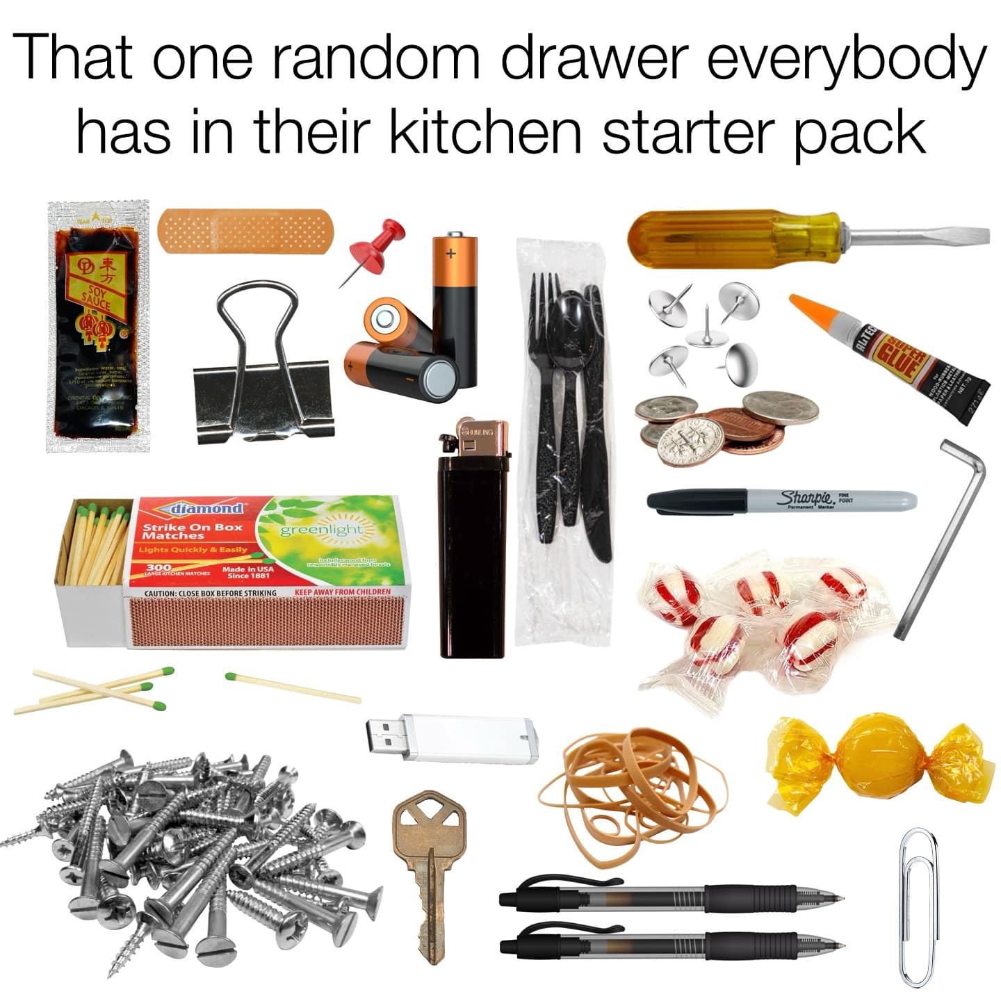 That one random drawer everybody has in their kitchen starter pack