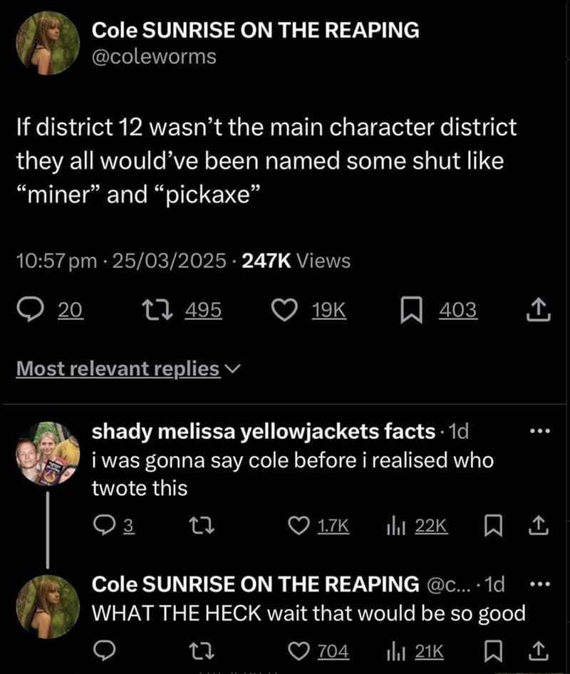 hunger games memes, katniss memes, mockingjay memes, tribute jokes, katniss everdeen, peeta mellark, district jokes, dystopian memes, arena memes, rebellion humor, book memes, movie memes, fandom laughs, the hunger games memes