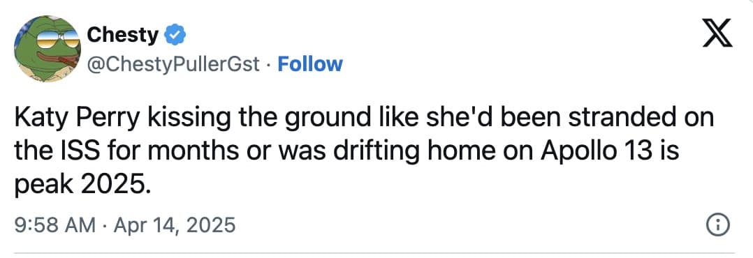 katy perry space memes, blue origin memes, celebrity memes, space travel memes, Jeff Bezos memes, famous people humor, star memes, celebrity jokes, astronaut jokes, rocket humor, space adventure memes, billionaire humor, Amazon founder memes, rich people satire, katy perry in space, katy perry space travel, gayle in space