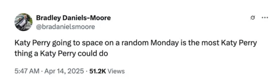 katy perry space memes, blue origin memes, celebrity memes, space travel memes, Jeff Bezos memes, famous people humor, star memes, celebrity jokes, astronaut jokes, rocket humor, space adventure memes, billionaire humor, Amazon founder memes, rich people satire, katy perry in space, katy perry space travel, gayle in space