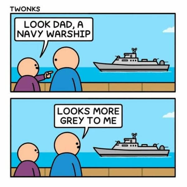 LOOK DAD, A NAVY WARSHIP