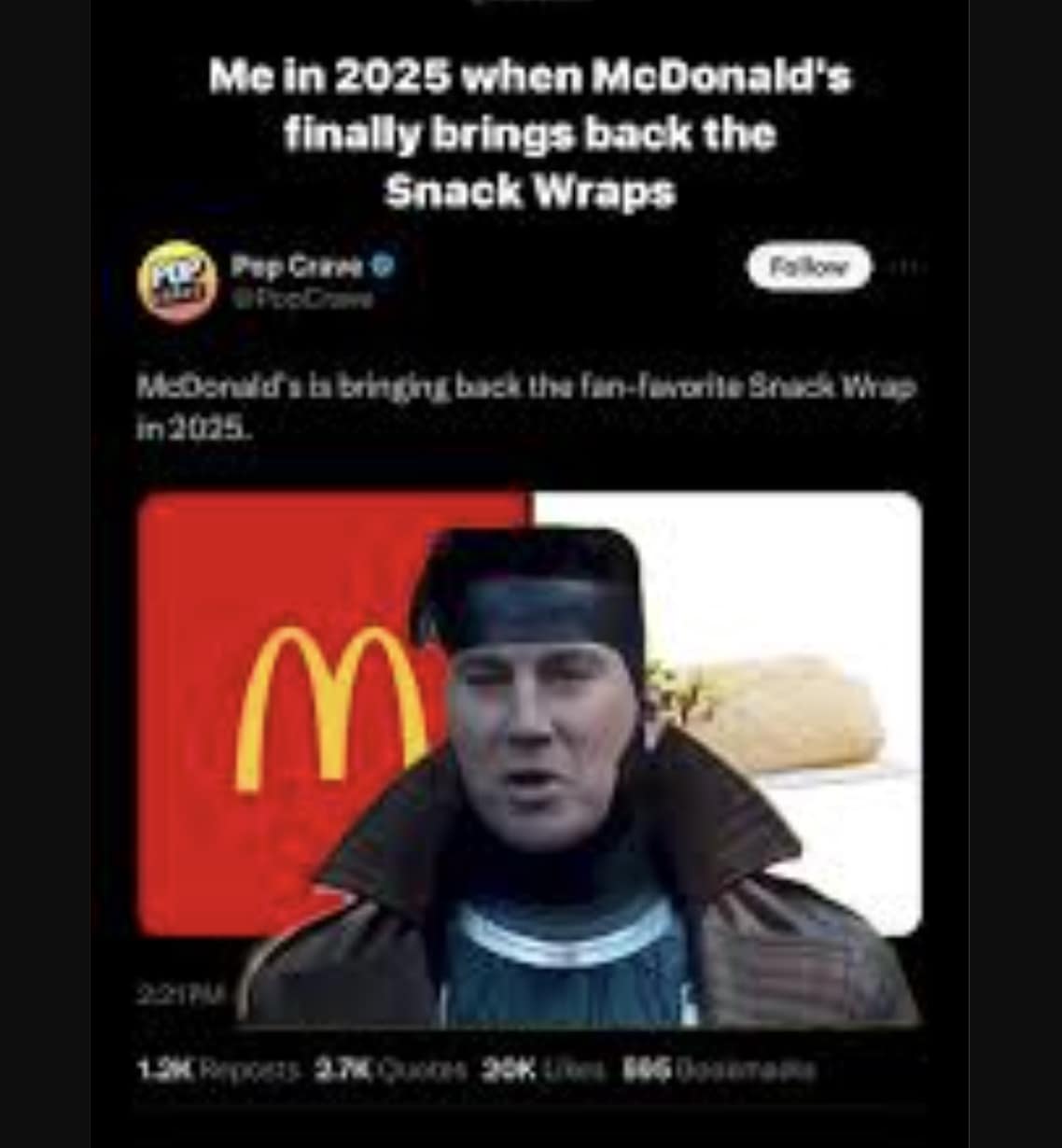mcdonalds snack wrap memes, mcdonalds snack wrap coming back, mcdonalds memes, junk food jokes, snack wrap return, snack wrap launch, snack wrap relaunch, mcdonalds menu changes, new mcdonalds items, mcdonalds product comeback