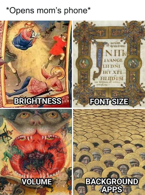 medieval memes, classical art memes, dark ages memes, middle ages jokes, illuminated laughs, renaissance memes, classical art jokes, museum humor, historical jokes, past‑time laughsmedieval painting memes, tapestry jokes, manuscript humor