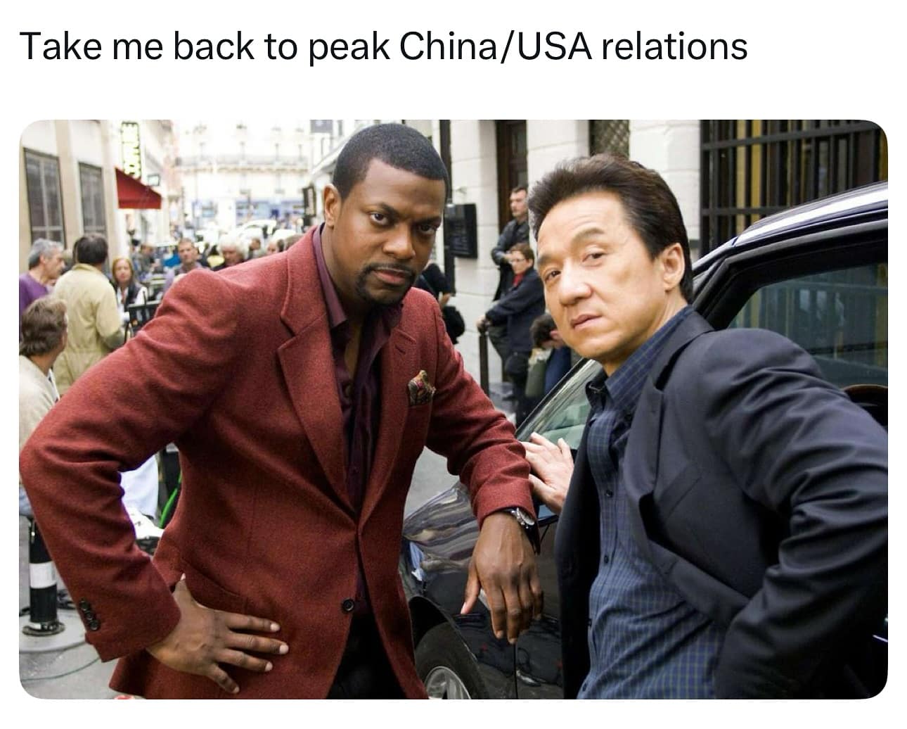 Take me back to peak China/USA relations