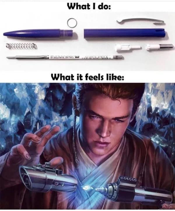 What I do: What it feels like: