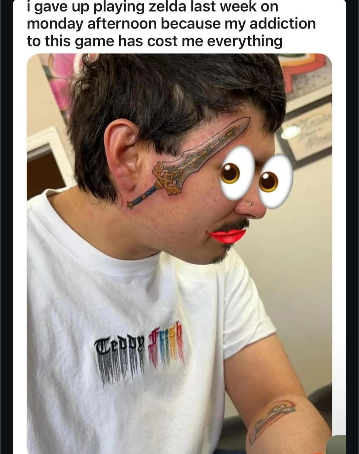 i gave up playing zelda last week on monday afternoon because my addiction to this game has cost me everything