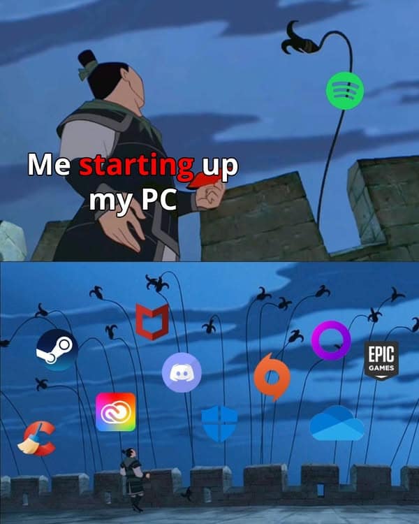 Me starting up my PC EPIC GAMES