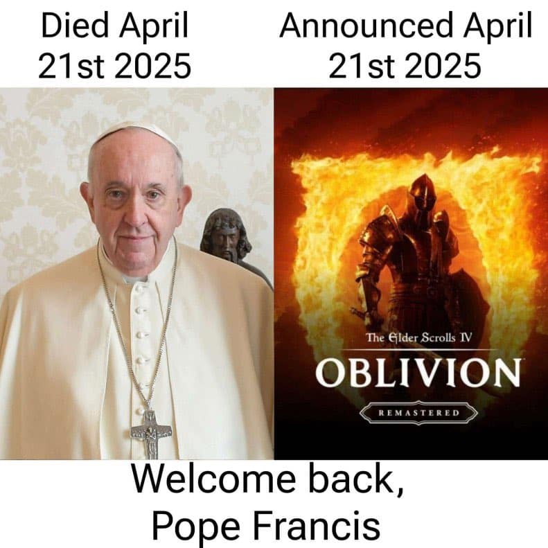 oblivion remastered memes, oblivion remake memes, oblivion memes, elder scrolls memes, bethesda memes, oblivion remaster, oblivion remake, new oblivion game, unreal engine remake, rpg remake, nostalgia gaming