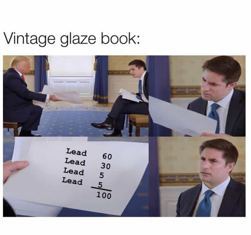 Vintage glaze book: