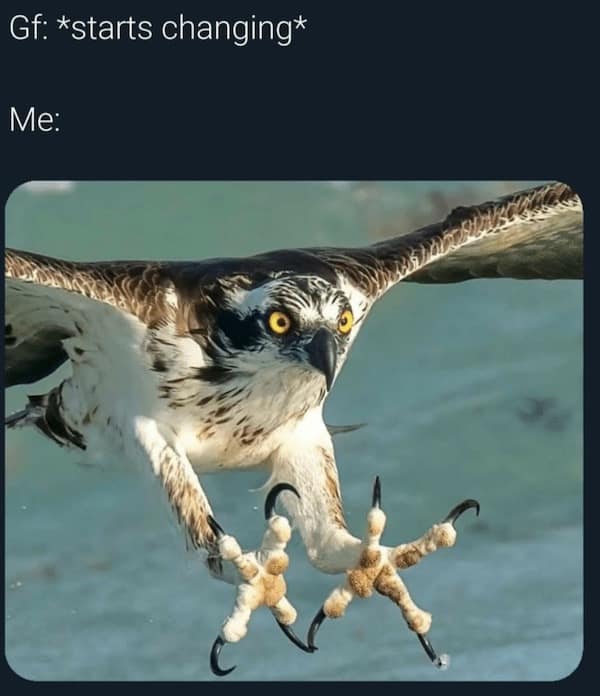 Gf: *starts changing* Me: