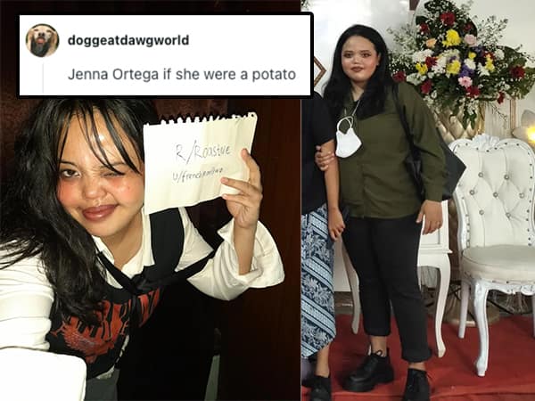 Jenna Ortega if she were a potato