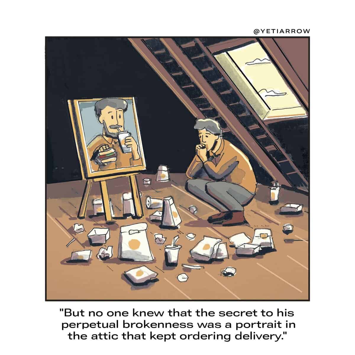 single panel comics, yetiarrow, funny online web comics, one frame comics, minimalist cartoons, gag panels, web comics, digital strips, online funnies, cartoon humor, comic jokes, punchline art, comic strip laughs, daily panel gags, quick comic bites