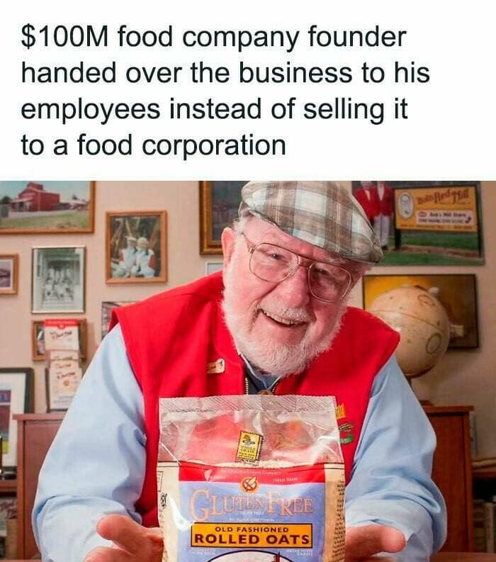 $100M food company founder handed over the business to his employees instead of selling it to a food corporation