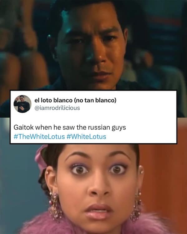 Gaitok when he saw the russian guys