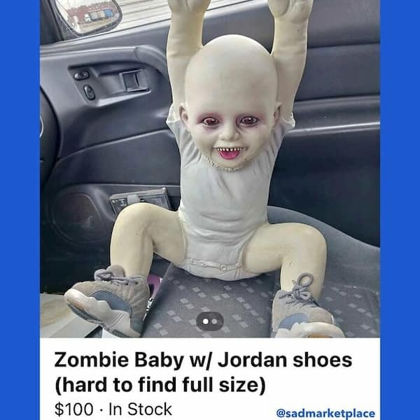 Zombie Baby w/ Jordan shoes