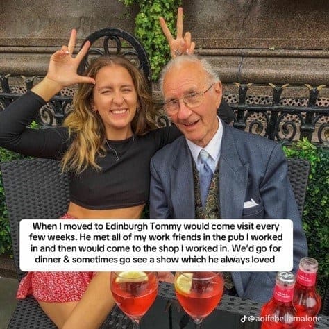 19 Year Old College Student Befriends 89-Year-Old Widower, heartwarming story, unlikely friendship, wholesome thread, viral friendship, intergenerational friendship, uplifting story, feel good news, wholesome content, internet kindness, touching story, viral thread, friendship goals, social media good news, emotional story, college kindness, elderly friendship, wholesome viral post, human interest story, inspirational friendship
