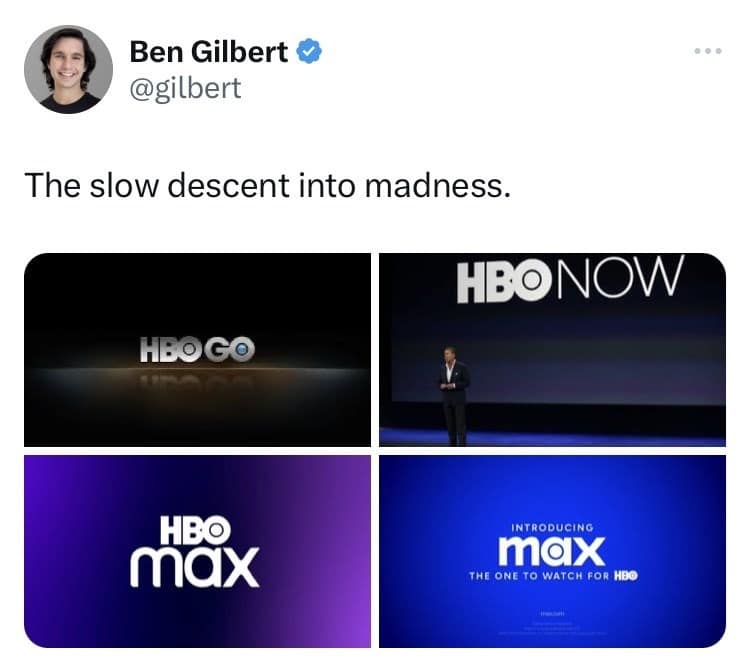 HBO max memes, hbo memes, hbo max rebrand, streaming service memes, corporate fail memes, branding memes, business humor, office jokes, company mishaps, marketing humor, logo jokes, brand identity memes