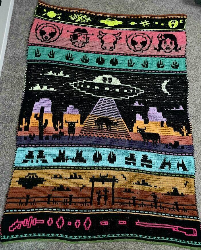 amazing crochet, awesome crochet, remarkable yarn pieces, crocheted wonders, fiber artistry feats, crochet patterns, stitching blueprint illusions, crocheting plan references, yarn crafts, thread-based creativity, fiber project marvels, knitting or crocheting humor, comedic yarn confusion, sewing vs hooking jokes