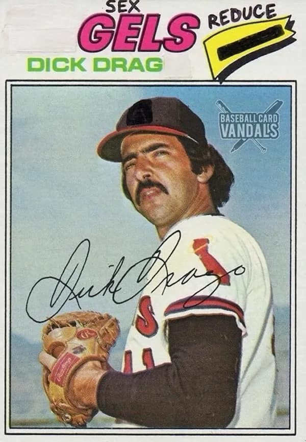 baseball card vandals, vandalized baseball cards, baseball memes, sports memes, funny baseball cards, trading card humor, baseball card jokes, defaced cards, card collecting memes, baseball humor, sports card memes, funny sports memes, baseball card collection, hobby memes, doodle memes, baseball comedy, card collector jokes, MLB memes, trading cards humor, baseball card dump