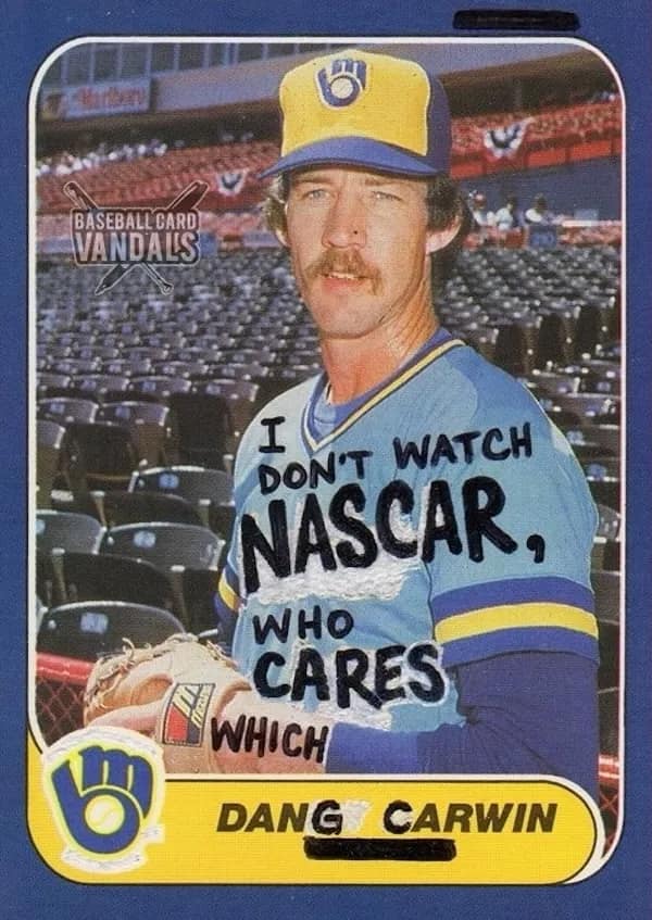 baseball card vandals, vandalized baseball cards, baseball memes, sports memes, funny baseball cards, trading card humor, baseball card jokes, defaced cards, card collecting memes, baseball humor, sports card memes, funny sports memes, baseball card collection, hobby memes, doodle memes, baseball comedy, card collector jokes, MLB memes, trading cards humor, baseball card dump