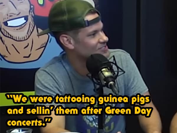 best Theo von quotes "We were tattooing guinea pigs and sellin' them after Green Day concerts."