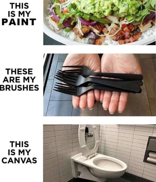 THIS IS MY PAINT THESE ARE MY BRUSHES THIS IS MY CANVAS