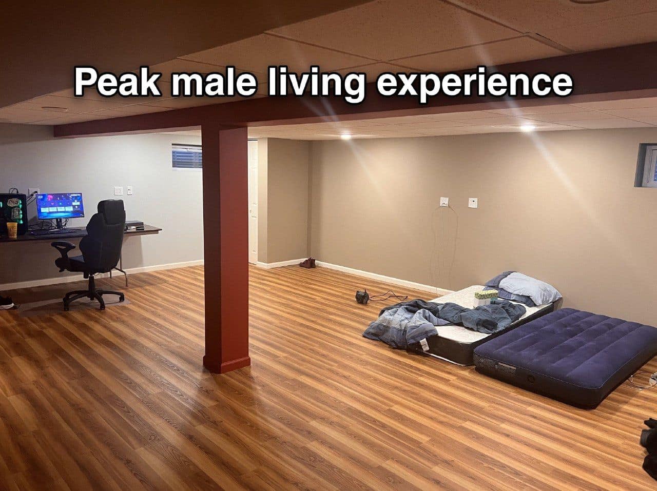 Peak male living experience